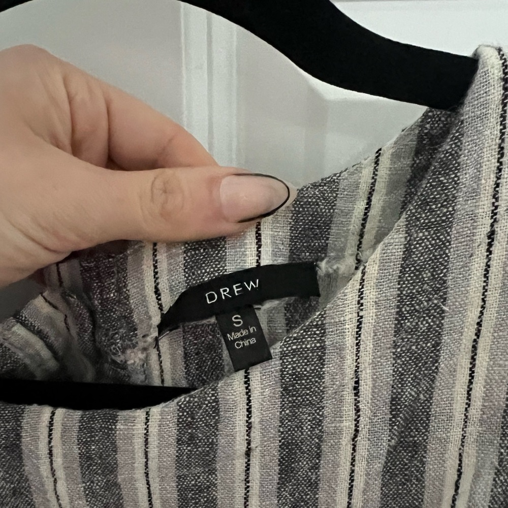 Drew Striped Linen Tank - Picture 3 of 3